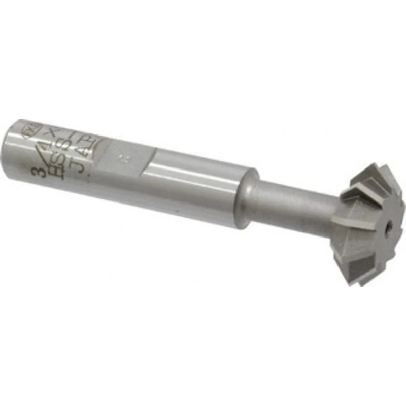 Value Collection 3/4 3/4 Cut Diam, 1/4 Cut Width, 3/8 Shank, Cobalt Double-Angle Cutter Uncoated, 2-7/16 OAL SWC0690C...
